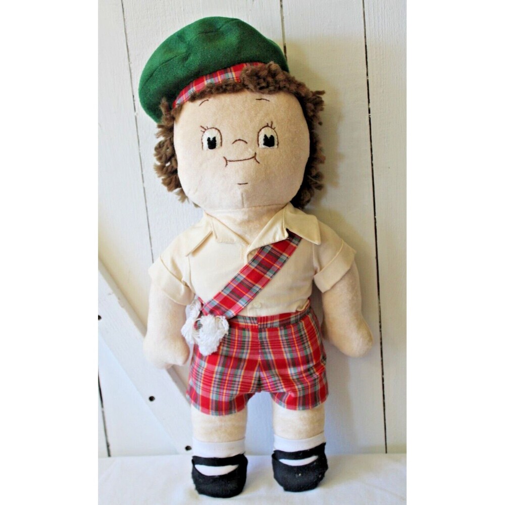 Campbell's Soup Doll 1982 Campbell Kids Plush 18” Doll Boy Scottish Outfit